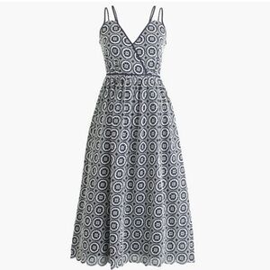 J Crew Eyelet Midi Dress